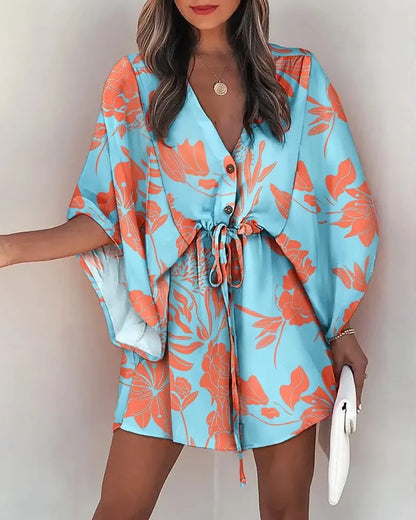 Robe Bohème "AlbaLova" – Élégance Florale & Liberté d’Été