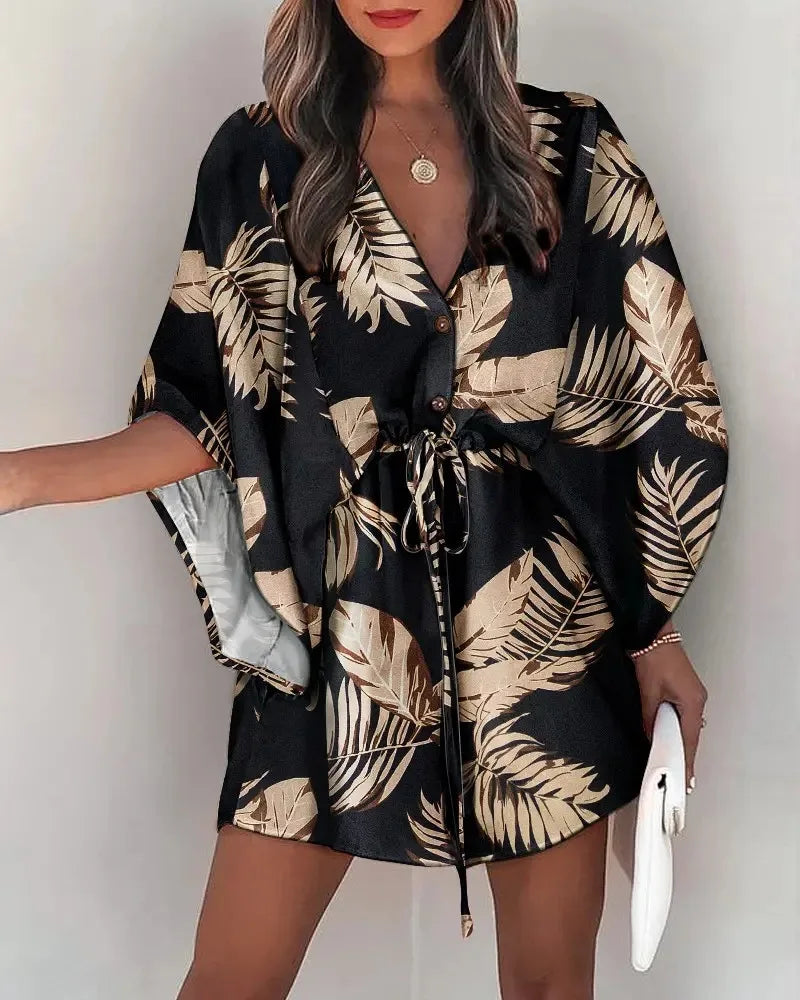 Robe Bohème "AlbaLova" – Élégance Florale & Liberté d’Été