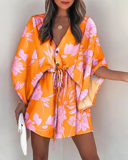 Robe Bohème "AlbaLova" – Élégance Florale & Liberté d’Été