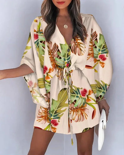Robe Bohème "AlbaLova" – Élégance Florale & Liberté d’Été